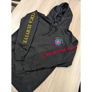 Independent Circa Survive Creature Club Pullover Hoodie Men's L Black Cotton